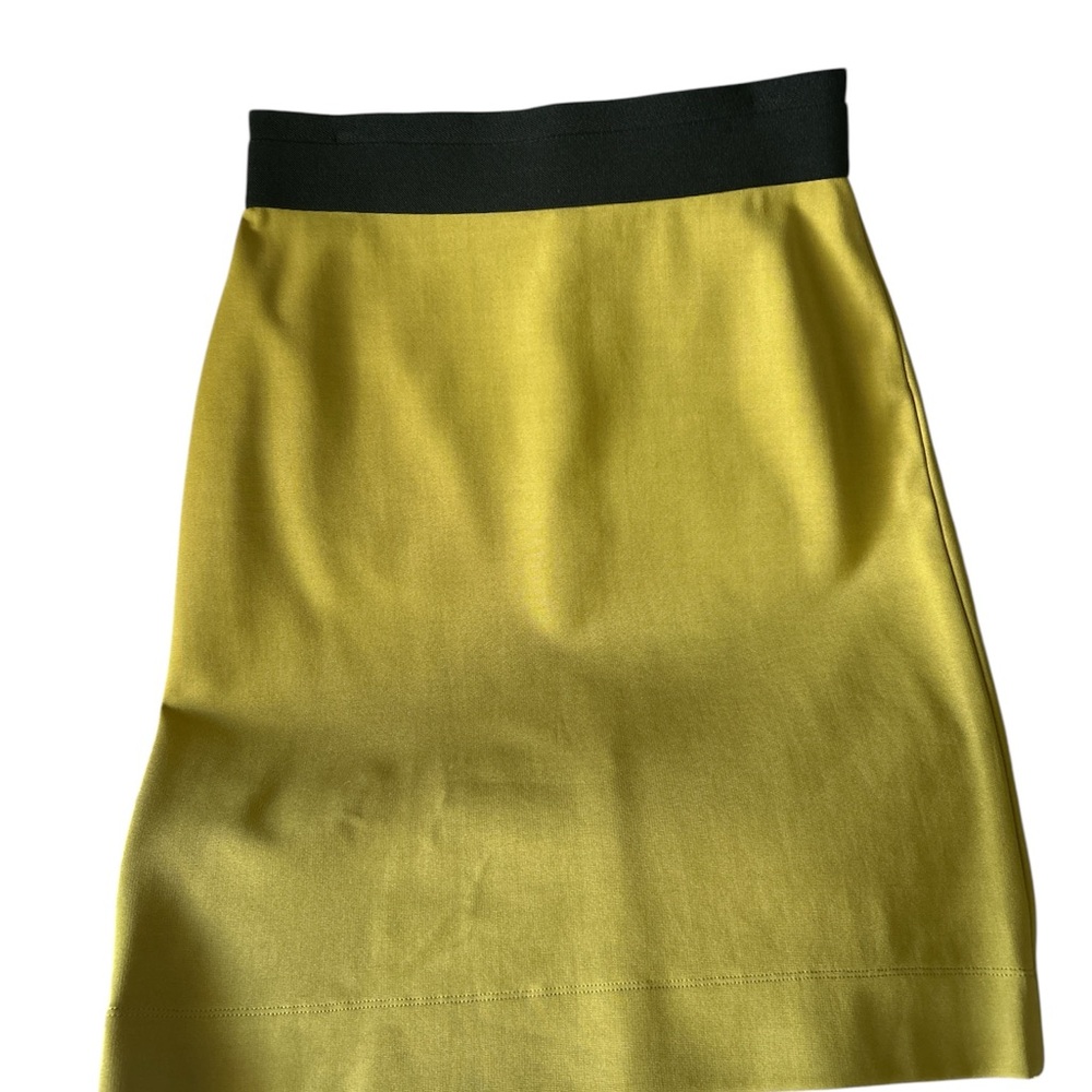 BCBGMaxAzria Yellow A-Line Skirt